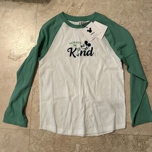 💕HP💕NWT! Janie & Jack boys long sleeve baseball t-shirt with Mickey graphic